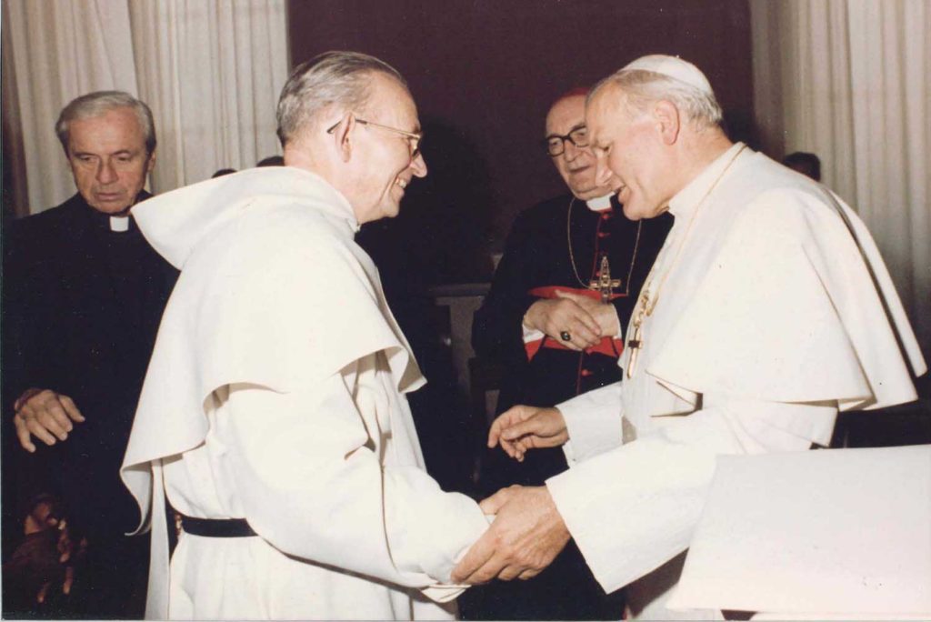 Marie-Joseph Le Guillou, in audience with John Paul II.