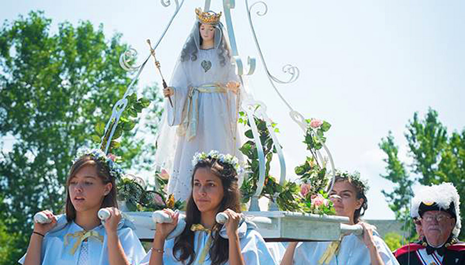 Procession de Notre Dame de Bon Secours à Green Bay.