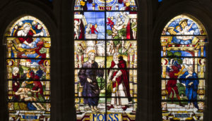 stained glass windows cathedral Segovia