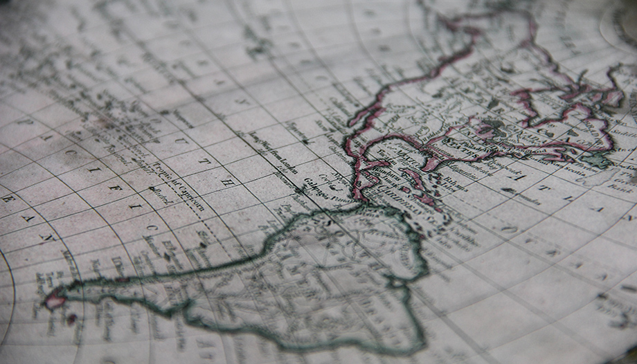 map of south america