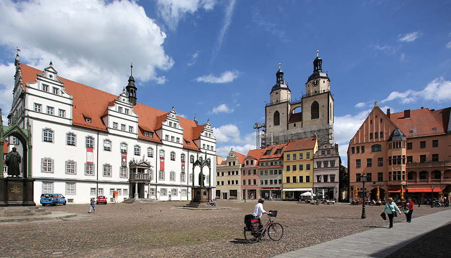 Plaza del ayuntamiento de Wittenberg.