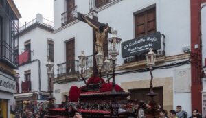 Procesión de los Dólores en Cordoba, donde el beato Álvaro de Córdoba instauró el Via crucis.