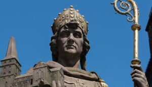Estatua de San Ansgar (Óscar), en Hamburgo.