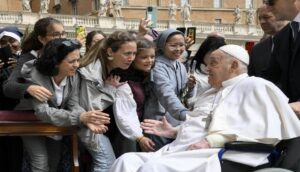 Papa Francisco en San Pedro en el Domingo de Ramos.