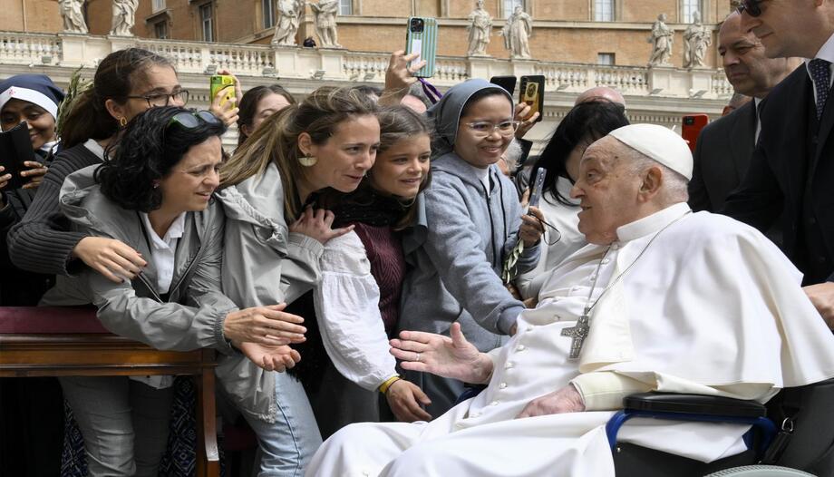 Papa Francisco en San Pedro en el Domingo de Ramos.